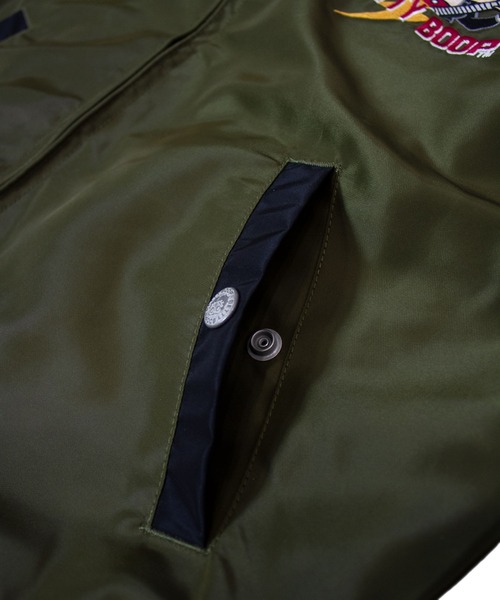 BETTY BOOP(ベティ・ブープ)の「BB-ヤンキーBetty リバーシブルスカジャン(スカジャン・メンズ・ブラック・L/XL/M)」の17枚目の写真