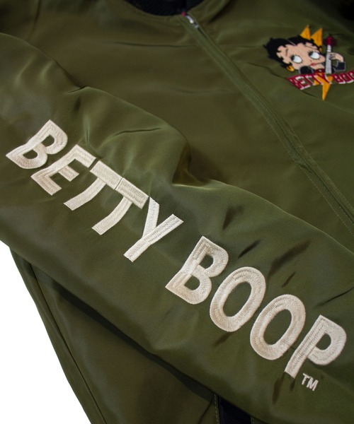 BETTY BOOP(ベティ・ブープ)の「BB-ヤンキーBetty リバーシブルスカジャン(スカジャン・メンズ・ブラック・L/XL/M)」の21枚目の写真