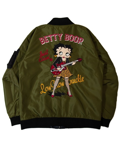 BETTY BOOP(ベティ・ブープ)の「BB-ヤンキーBetty リバーシブルスカジャン(スカジャン・メンズ・ブラック・L/XL/M)」の5枚目の写真