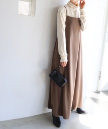 evernavy（エバーネイビー）の「とろみキャミワンピース（ワンピース）」