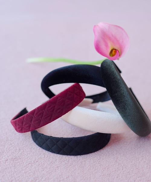 tiny tiny（ティニーティニー）の「ベロアカチューシャ[tiny tiny(ティニーティニー)]（カチューシャ・レディース・ブラック/アイボリー/グリーン・0）」の12枚目の写真