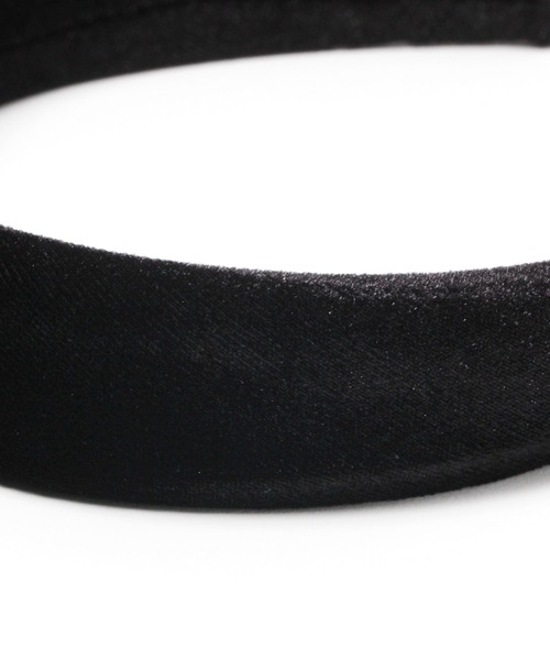 tiny tiny（ティニーティニー）の「ベロアカチューシャ[tiny tiny(ティニーティニー)]（カチューシャ・レディース・ブラック/アイボリー/グリーン・0）」の7枚目の写真
