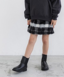 coca（coca） | 【WEB限定セール】キッズ　親子お揃いシャギーチェック柄スカート(スカート)