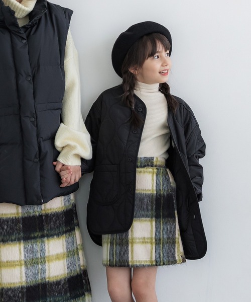 coca(coca)(コカ)の「【WEB限定セール】キッズ 親子お揃いシャギーチェック柄スカート(スカート・キッズ・B/A・120/140/130/110)」の10枚目の写真