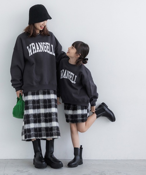 coca(coca)(コカ)の「【WEB限定セール】キッズ 親子お揃いシャギーチェック柄スカート(スカート・キッズ・B/A・120/140/130/110)」の5枚目の写真