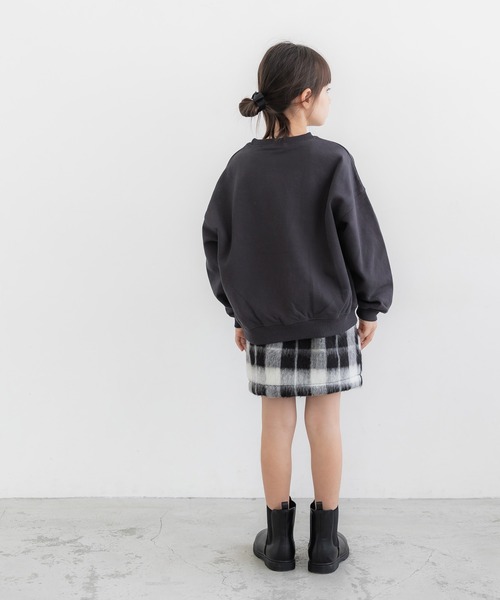 coca(coca)(コカ)の「【WEB限定セール】キッズ 親子お揃いシャギーチェック柄スカート(スカート・キッズ・B/A・120/140/130/110)」の4枚目の写真
