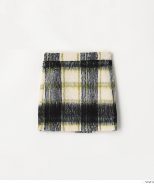 coca(coca)(コカ)の「【WEB限定セール】キッズ 親子お揃いシャギーチェック柄スカート(スカート・キッズ・B/A・120/140/130/110)」の15枚目の写真