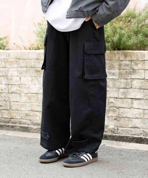 BEAMS HEART（ビームスハート）の「M-47 セミワイド カーゴパンツ（カーゴパンツ・メンズ・ブラック/オリーブ・S/M/L）」の6枚目の写真