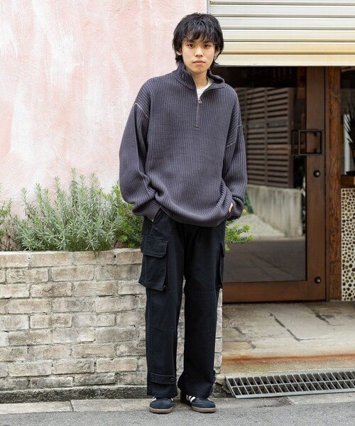 BEAMS HEART（ビームスハート）の「M-47 セミワイド カーゴパンツ（カーゴパンツ・メンズ・ブラック/オリーブ・S/M/L）」の7枚目の写真