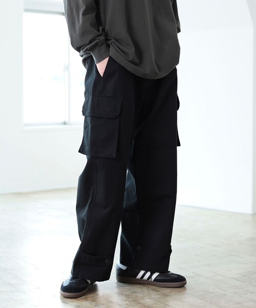 BEAMS HEART（ビームスハート）の「M-47 セミワイド カーゴパンツ（カーゴパンツ・メンズ・ブラック/オリーブ・S/M/L）」の13枚目の写真