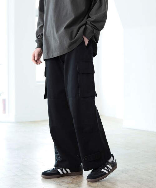 BEAMS HEART（ビームスハート）の「M-47 セミワイド カーゴパンツ（カーゴパンツ・メンズ・ブラック/オリーブ・S/M/L）」の14枚目の写真