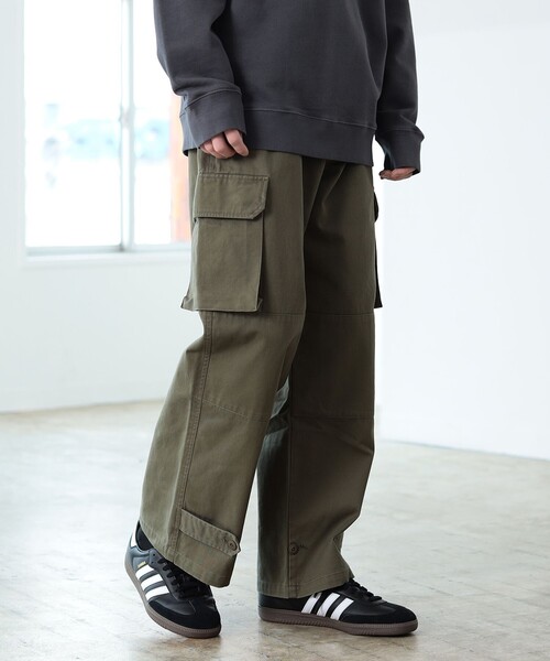BEAMS HEART（ビームスハート）の「M-47 セミワイド カーゴパンツ（カーゴパンツ・メンズ・ブラック/オリーブ・S/M/L）」の19枚目の写真