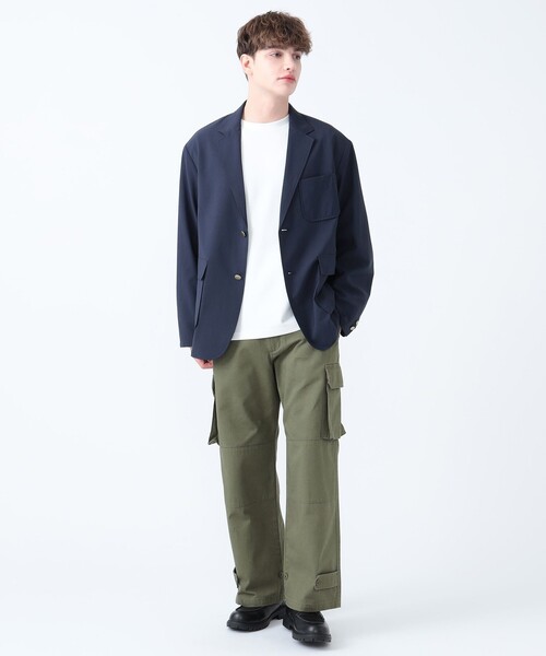 BEAMS HEART（ビームスハート）の「M-47 セミワイド カーゴパンツ（カーゴパンツ・メンズ・ブラック/オリーブ・S/M/L）」の21枚目の写真