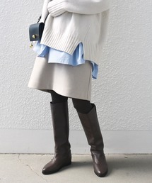 【ZOZO限定】SHIPS.me:台形 ミニ丈 スカート