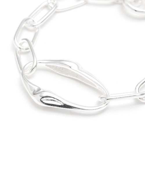 YArKA（ヤーカ）の「【YArKA/ヤーカ】nuance oval parts design bracelet [FFF3] / ニュアンスオーバルパーツデザインブレスレット（ブレスレット・レディース・シルバー・S/M/L）」の6枚目の写真