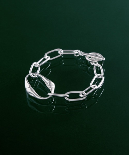 YArKA（ヤーカ）の「【YArKA/ヤーカ】nuance oval parts design bracelet [FFF3] / ニュアンスオーバルパーツデザインブレスレット（ブレスレット・レディース・シルバー・S/M/L）」の10枚目の写真