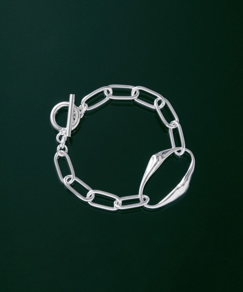 YArKA（ヤーカ）の「【YArKA/ヤーカ】nuance oval parts design bracelet [FFF3] / ニュアンスオーバルパーツデザインブレスレット（ブレスレット・レディース・シルバー・S/M/L）」の13枚目の写真