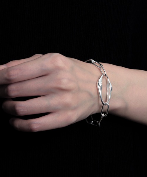YArKA（ヤーカ）の「【YArKA/ヤーカ】nuance oval parts design bracelet [FFF3] / ニュアンスオーバルパーツデザインブレスレット（ブレスレット・レディース・シルバー・S/M/L）」の14枚目の写真