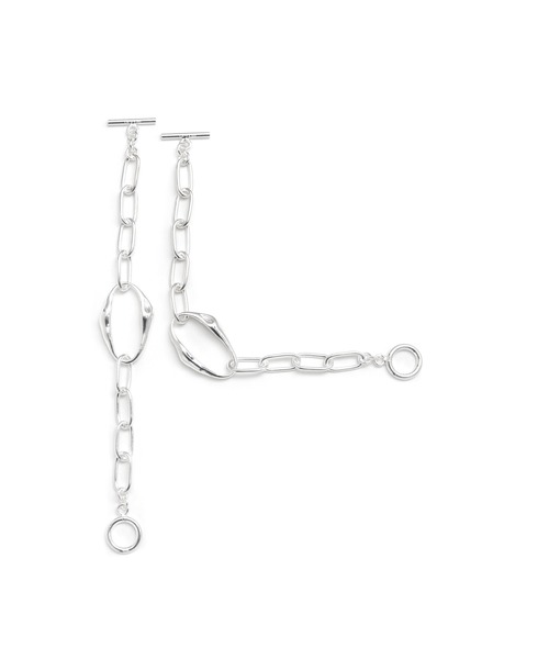 YArKA（ヤーカ）の「【YArKA/ヤーカ】nuance oval parts design bracelet [FFF3] / ニュアンスオーバルパーツデザインブレスレット（ブレスレット・レディース・シルバー・S/M/L）」の15枚目の写真