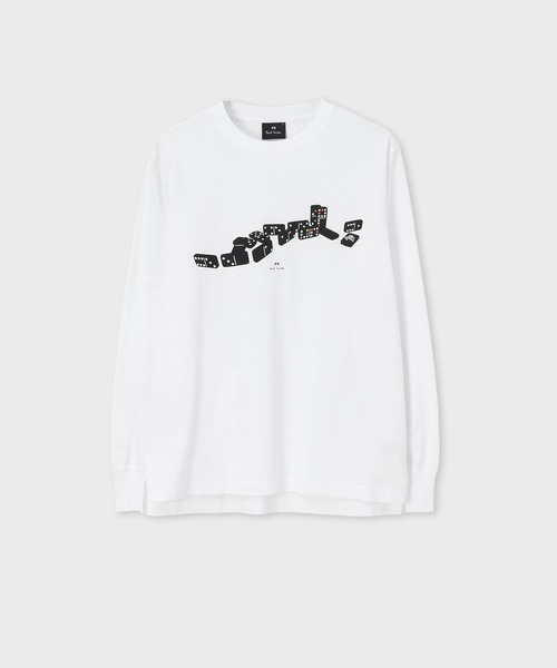 セール】'Dominos zebra' プリント長袖Tシャツ / 142551 828R（T