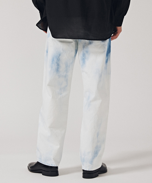 EDIFICE LA BOUCLE（エディフィスラブークル）の「【LA BOUCLE / ラブークル】5ポケット デニム (ホワイトランダムブリーチ)（デニムパンツ・メンズ・ホワイト×ホワイト・1/2）」の7枚目の写真