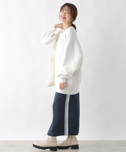 LEPSIM(レプシィム)の「12ゲージスエットライクチュニックプルオーバー 993355(ニット/セーター・レディース・ライトグリーン/グレー/オフホワイト・FREE)」の19枚目の写真