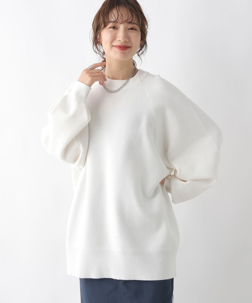 LEPSIM(レプシィム)の「12ゲージスエットライクチュニックプルオーバー 993355(ニット/セーター・レディース・ライトグリーン/グレー/オフホワイト・FREE)」の12枚目の写真