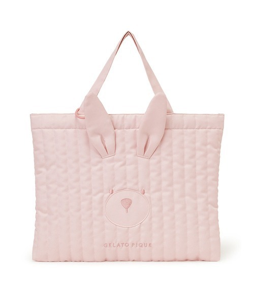 gelato pique(ジェラートピケ)の「【KIDS】【販路限定商品】うさぎレッスンバッグ(トートバッグ・キッズ・ピンク・FREE)」の4枚目の写真