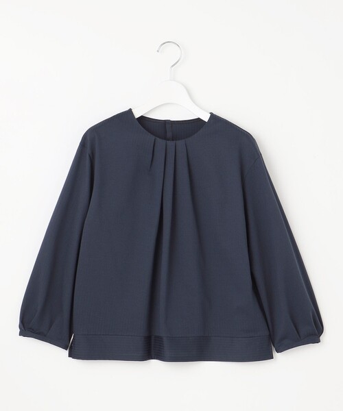 J.PRESS Ladies(J.プレス レディス)の「【WEB限定カラーあり】ストライプジャカード フロントタック カットソー(Tシャツ/カットソー・レディース・ふじ色系1/パープル系1/ネイビー系1/ネイビー系2/ネイビー系/グリーン系1・SMALL)」の17枚目の写真