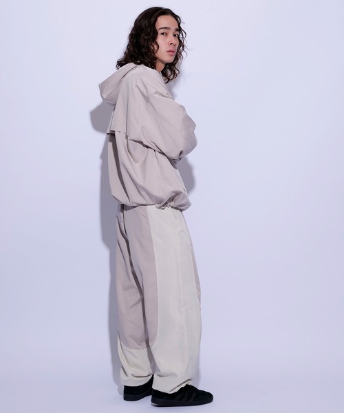 re_k by JUNRED（レクバイジュンレッド）の「re_k by JUNRED / ウーブンハーフジップアノラックパーカー（ブルゾン・メンズ・ブラック/チャコールグレー/ベージュ系その他・M/S/L）」の20枚目の写真