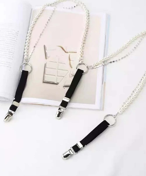 TONE SELECT GOODS（トーンセレクトグッズ）の「【float】パール ×ラインストーン サスペンダー（サスペンダー・レディース・ホワイト系・FREE）」の3枚目の写真