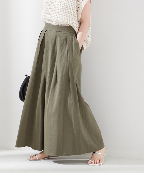 journal standard L'essage（ジャーナルスタンダードレサージュ）の「コットンリネンキュロットパンツ（その他パンツ・レディース・ブラック/カーキ/ブルー・FREE）」の10枚目の写真