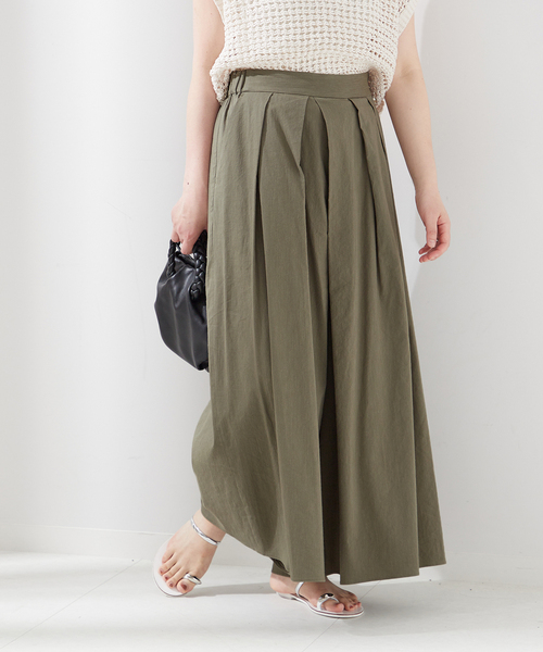 journal standard L'essage（ジャーナルスタンダードレサージュ）の「コットンリネンキュロットパンツ（その他パンツ・レディース・ブラック/カーキ/ブルー・FREE）」の12枚目の写真
