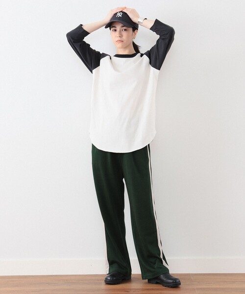 BEAMS BOY ロゴ イージーパンツ 23FW ビームスボーイ　黒スウェット BEAMS BOY（ビームス ボーイ）ロゴ イージーパンツ（パンツ