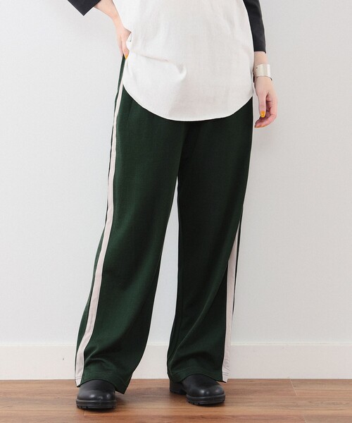 BEAMS BOY（ビームスボーイ）の「BEAMS BOY / サイド ライン イージー パンツ（その他パンツ・レディース・ブラック/ダークグリーン・ONE SIZE）」の16枚目の写真