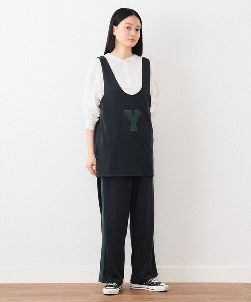 BEAMS BOY ロゴ イージーパンツ 23FW ビームスボーイ　黒スウェット BEAMS BOY（ビームス ボーイ）ロゴ イージーパンツ（パンツ