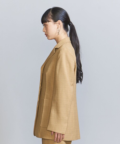BEAUTY&YOUTH UNITED ARROWS（ビューティーアンドユースユナイテッドアローズ）の「ポリエステル ウエストスリム ジャケット（テーラードジャケット・レディース・ベージュ・S/M）」の7枚目の写真