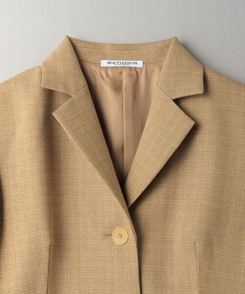 BEAUTY&YOUTH UNITED ARROWS（ビューティーアンドユースユナイテッドアローズ）の「ポリエステル ウエストスリム ジャケット（テーラードジャケット・レディース・ベージュ・S/M）」の11枚目の写真