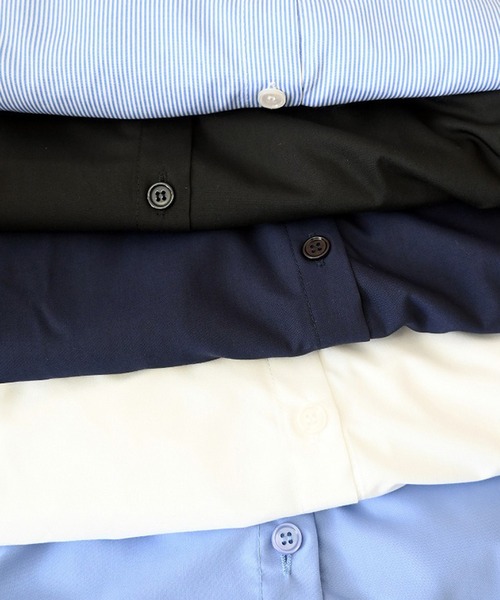 STYLEBLOCK（スタイルブロック）の「プチフリル2WAYブラウス（シャツ/ブラウス・レディース・ネイビー/ホワイト/ブルー/ブラック/ライトブルー・M）」の9枚目の写真