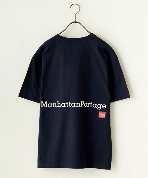 Manhattan Portage（マンハッタンポーテージ）の「[MANHATTAN PORTAGE/マンハッタンポーテージ] 別注 ポケット刺繍 バックプリントTシャツ（Tシャツ/カットソー・レディース・ホワイト/ネイビー/ブラック・S/M/L/XL）」の20枚目の写真