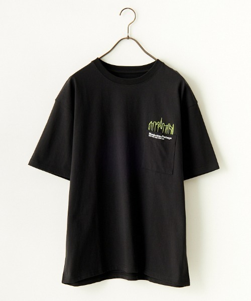Manhattan Portage（マンハッタンポーテージ）の「[MANHATTAN PORTAGE/マンハッタンポーテージ] 別注 ポケット刺繍 バックプリントTシャツ（Tシャツ/カットソー・レディース・ホワイト/ネイビー/ブラック・S/M/L/XL）」の19枚目の写真