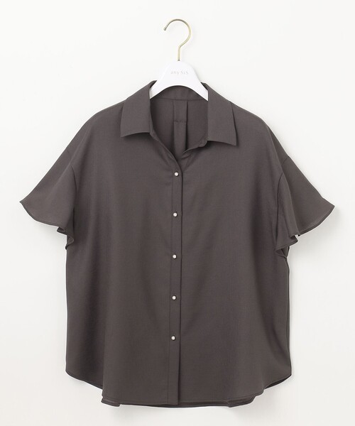 ANY SIS(エニィスィス)の「【速乾・接触冷感】スムージーポリエステル シャツ ブラウス(シャツ/ブラウス・レディース・グレー系/ネイビー系9/パイングリーン系/ピンク系/スカイブルー系・0)」の15枚目の写真