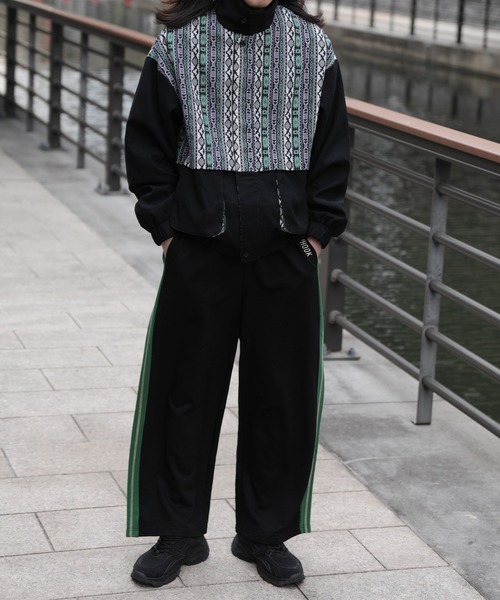 HOOK(フック)の「HOOK -original- 配色ワンポイント刺繍飾りステッチサイドラインスウェットパンツ セットアップ可能(スウェットパンツ・メンズ・ブラック系その他2/ブラック系その他/ブラック/ブルー/ブラウン/ライトベージュ・S/M/L/XL)」の20枚目の写真