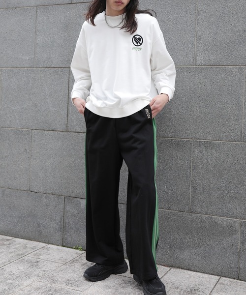 HOOK(フック)の「HOOK -original- 配色ワンポイント刺繍飾りステッチサイドラインスウェットパンツ セットアップ可能(スウェットパンツ・メンズ・ブラック系その他2/ブラック系その他/ブラック/ブルー/ブラウン/ライトベージュ・S/M/L/XL)」の14枚目の写真