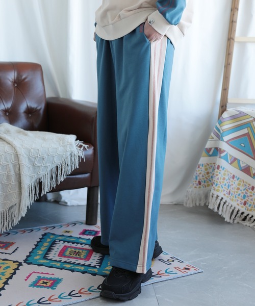 HOOK(フック)の「HOOK -original- 配色ワンポイント刺繍飾りステッチサイドラインスウェットパンツ セットアップ可能(スウェットパンツ・メンズ・ブラック系その他2/ブラック系その他/ブラック/ブルー/ブラウン/ライトベージュ・S/M/L/XL)」の22枚目の写真