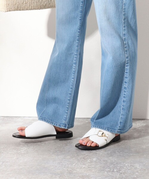 CORSO ROMA,9(コルソローマ)の「【CORSO ROMA 9/コルソローマノーヴェ】ビットツキサンダル(サンダル・レディース・ホワイト/ブラック・36/38/37)」の8枚目の写真