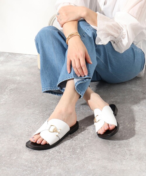 CORSO ROMA,9(コルソローマ)の「【CORSO ROMA 9/コルソローマノーヴェ】ビットツキサンダル(サンダル・レディース・ホワイト/ブラック・36/38/37)」の11枚目の写真