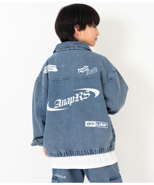 ジャム工房★まとめ売り37品★150-160cm ANAP GIRL ANAP GiRL（アナップガール）の「ANAPR+S【リラスポ】オーバーデニム