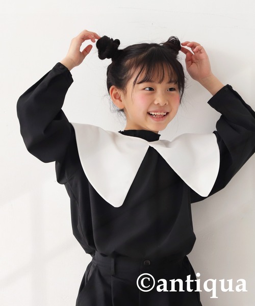 antiqua（アンティカ）の「2wayつけ襟（付け襟・キッズ・ホワイト・FREE）」の2枚目の写真