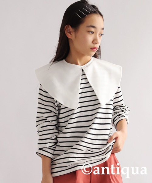 antiqua（アンティカ）の「2wayつけ襟（付け襟・キッズ・ホワイト・FREE）」の6枚目の写真